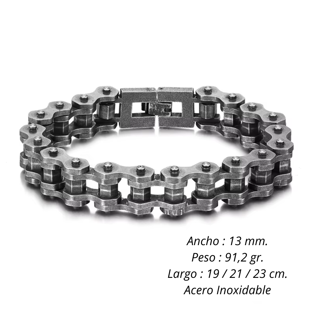 Pulsera Estilo Moto de Acero Inoxidable