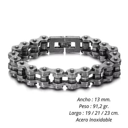 Pulsera Estilo Moto de Acero Inoxidable